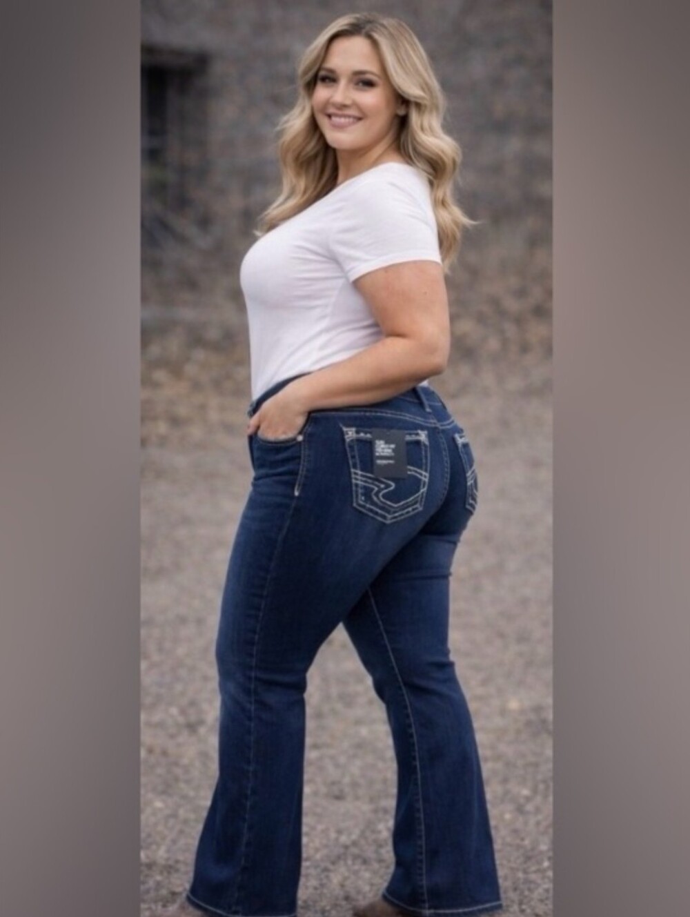 NWT Silver Jeans Co. Suki Curvy Fit Mid Rise Bootcut 16W L33 Dark Wash